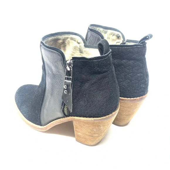 Matt Bernson Black‎ Suede Leather Holt Ankle Bootie - Picture 9 of 12